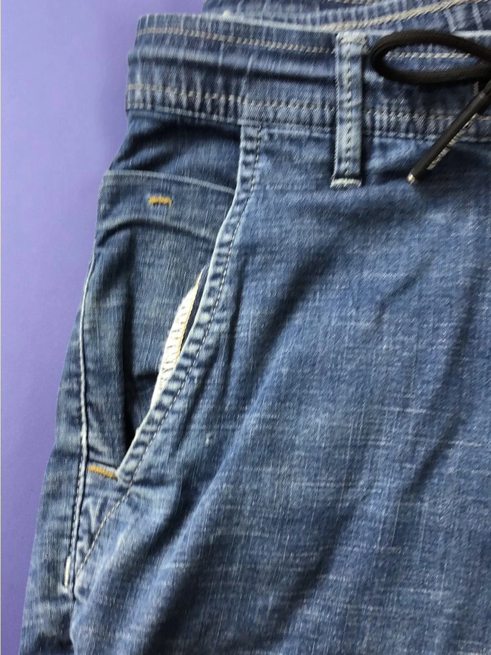 Men's Blue Jogger Jeans - Casual Stretch Denim